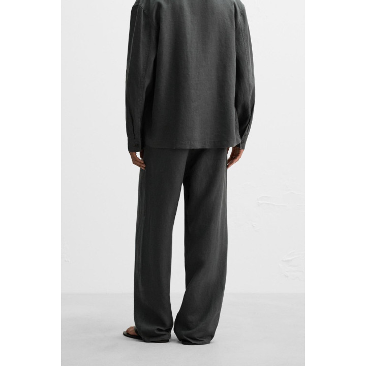 БРЮКИ СВОБОДНОГО КРОЯ ИЗ 100% КОНОПЛИ