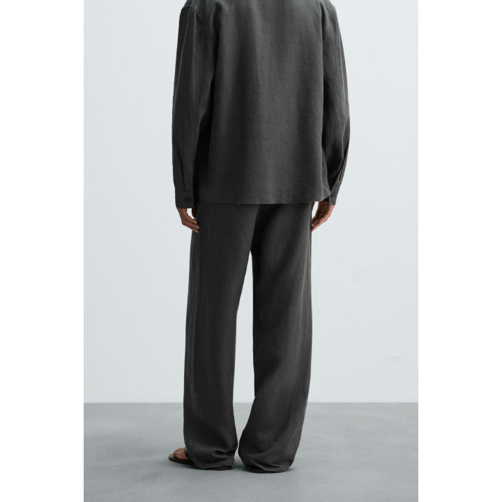 БРЮКИ СВОБОДНОГО КРОЯ ИЗ 100% КОНОПЛИ