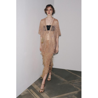 ЮБКА С ПАЙЕТКАМИ И ПЕРЬЯМИ