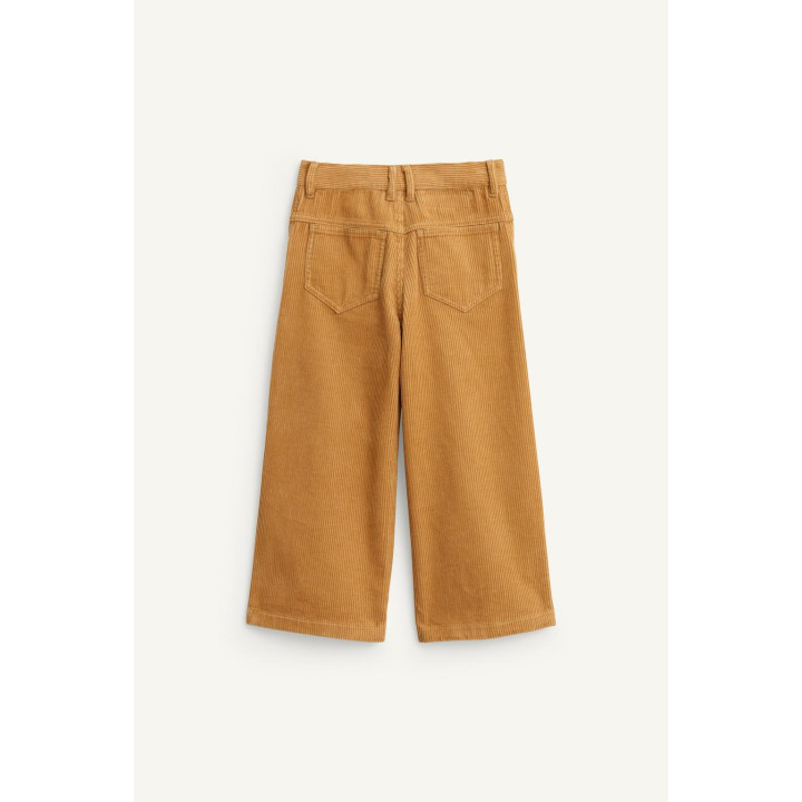 Брюки легкие из микрокордового хлопка с широкими штанинами из ограниченной коллекции