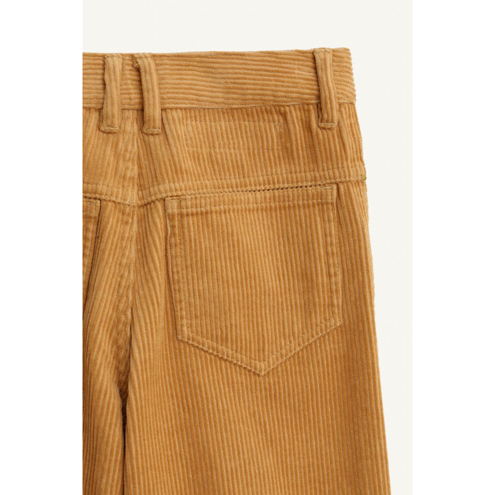 Брюки легкие из микрокордового хлопка с широкими штанинами из ограниченной коллекции