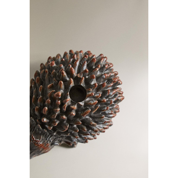 Рождественский подсвечник настенный с изображением ёжика