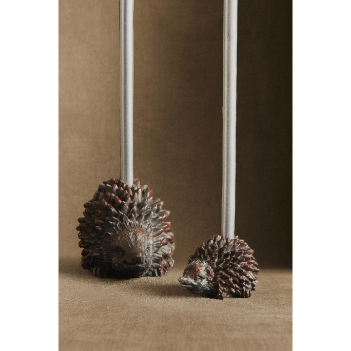 Рождественский подсвечник настенный с изображением ёжика