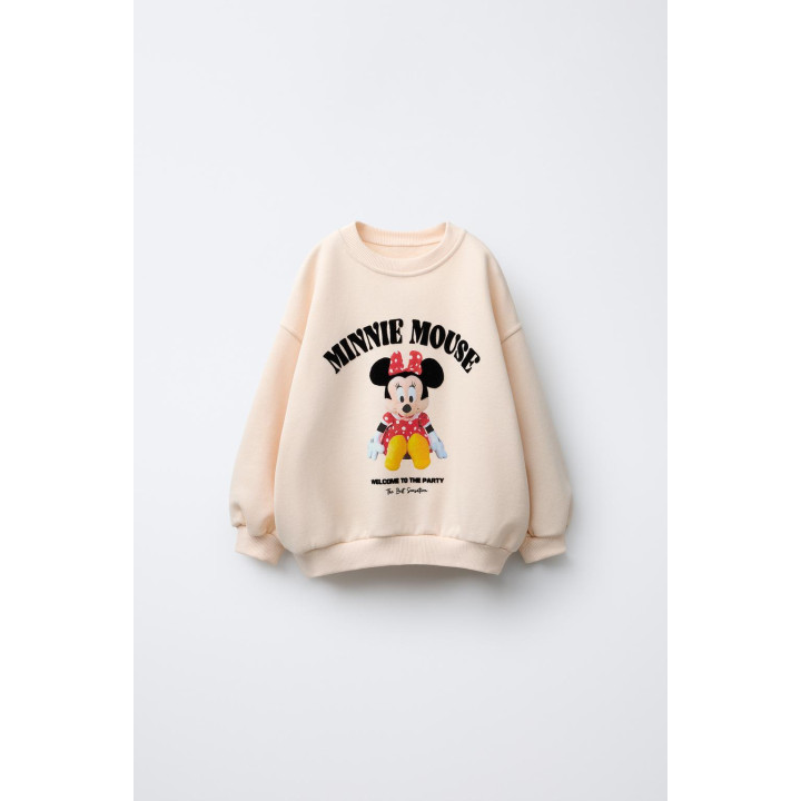 ТОЛСТОВКА С РЕЛЬЕФНЫМ ПРИНТОМ MINNIE MOUSE © DISNEY