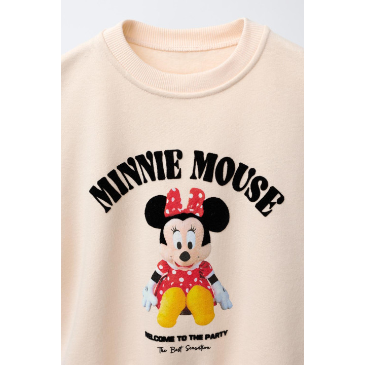 ТОЛСТОВКА С РЕЛЬЕФНЫМ ПРИНТОМ MINNIE MOUSE © DISNEY