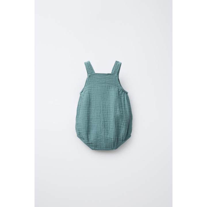 КОМБИНЕЗОН ТЕКСТУРНЫЙ С ВЫШИВКОЙ СЛОНА