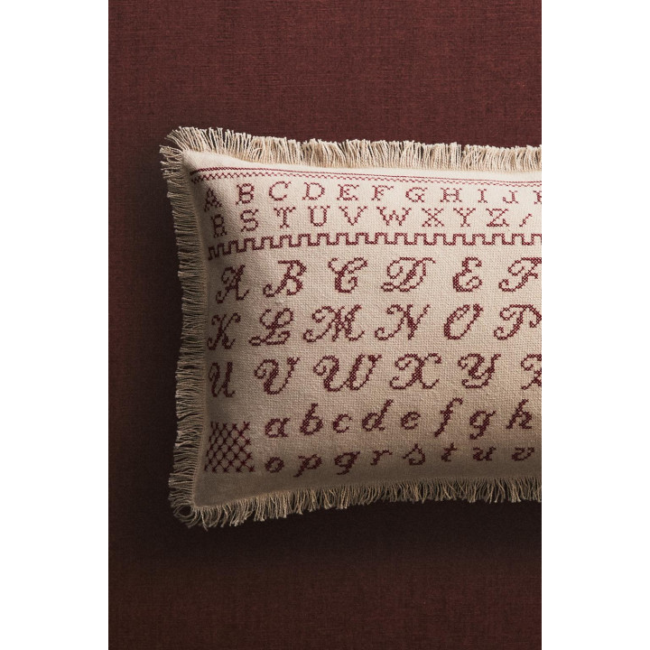 Наволочка с новогодним алфавитом
