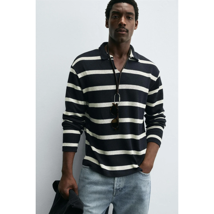 ЖАККАРДОВОЕ ПОЛО В ПОЛОСКУ