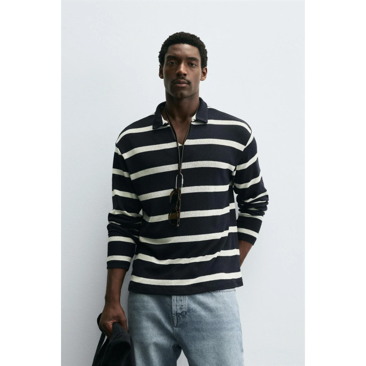 ЖАККАРДОВОЕ ПОЛО В ПОЛОСКУ