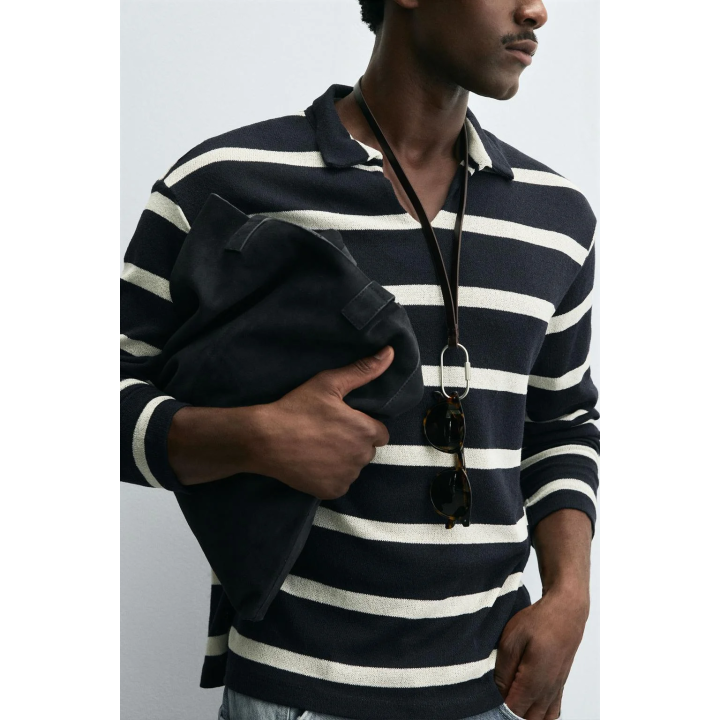 ЖАККАРДОВОЕ ПОЛО В ПОЛОСКУ