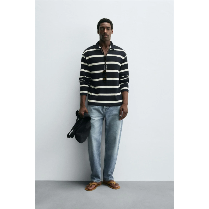 ЖАККАРДОВОЕ ПОЛО В ПОЛОСКУ