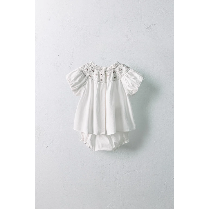 Комплект рубашки с вышивкой цветов и трусиков limited edition