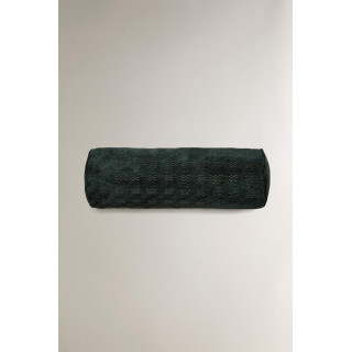 Декоративная валик-подушка с жаккардовым узором