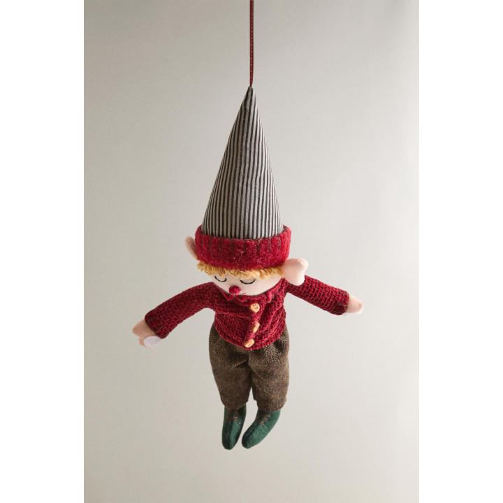 Детская веселая игрушка-эльф на рождество