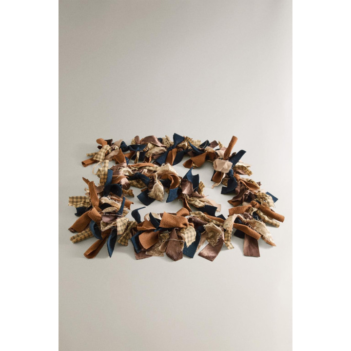 Рождественская тканевая гирлянда