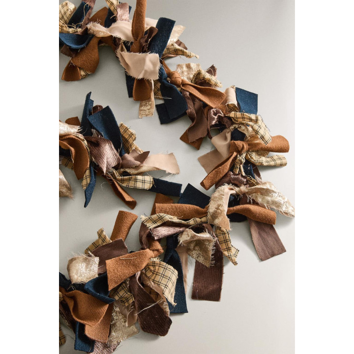 Рождественская тканевая гирлянда