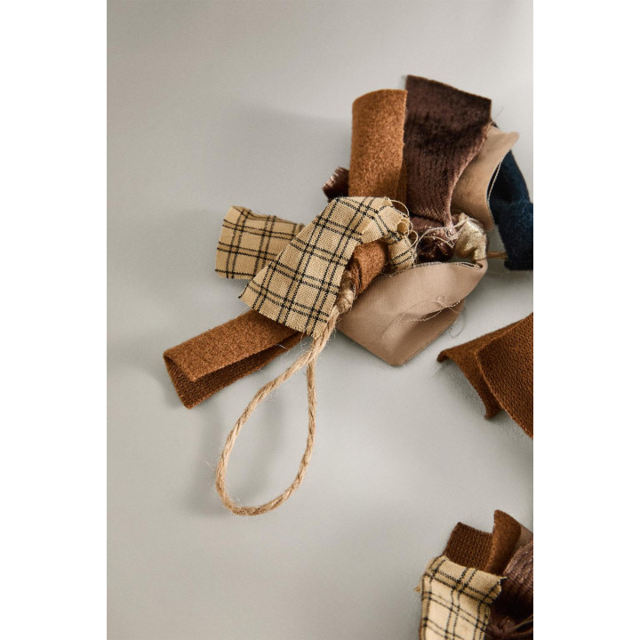 Рождественская тканевая гирлянда