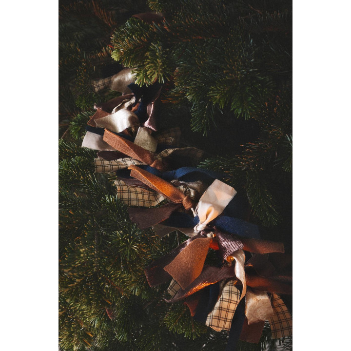 Рождественская тканевая гирлянда