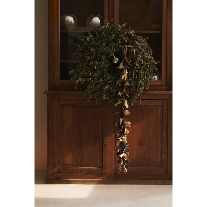 Рождественская тканевая гирлянда