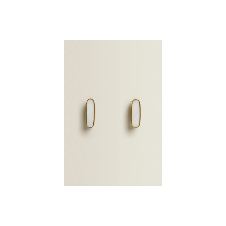 PACK OF OVAL MARBLE DOOR KNOBS (PACK OF 2)