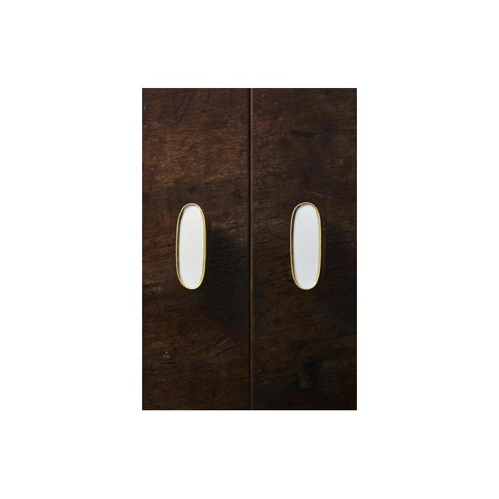 PACK OF OVAL MARBLE DOOR KNOBS (PACK OF 2)