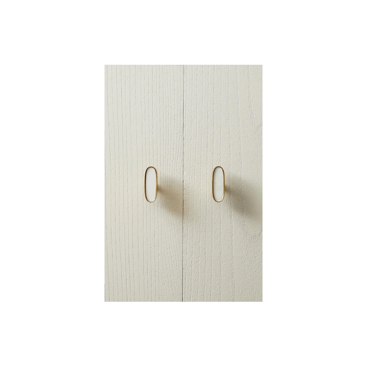 PACK OF OVAL MARBLE DOOR KNOBS (PACK OF 2)