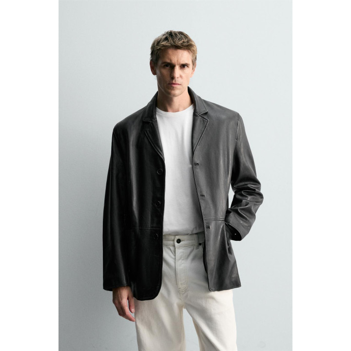 КОЖАНЫЙ БЛЕЙЗЕР