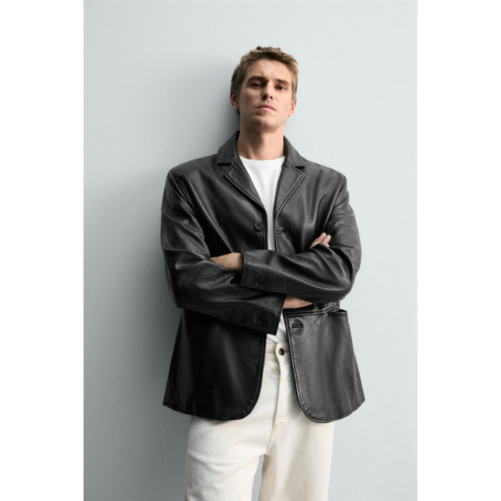 КОЖАНЫЙ БЛЕЙЗЕР