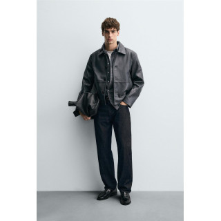 КОЖАНАЯ КУРТКА BOXY FIT