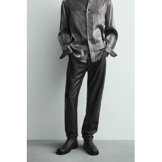 УЗКИЕ КОЖАНЫЕ БРЮКИ