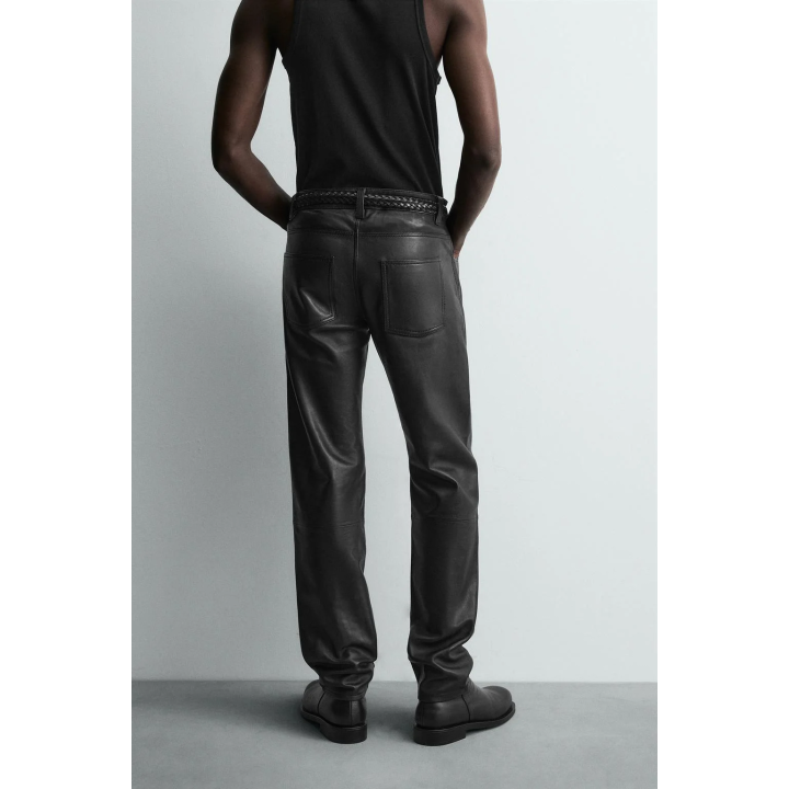 УЗКИЕ КОЖАНЫЕ БРЮКИ