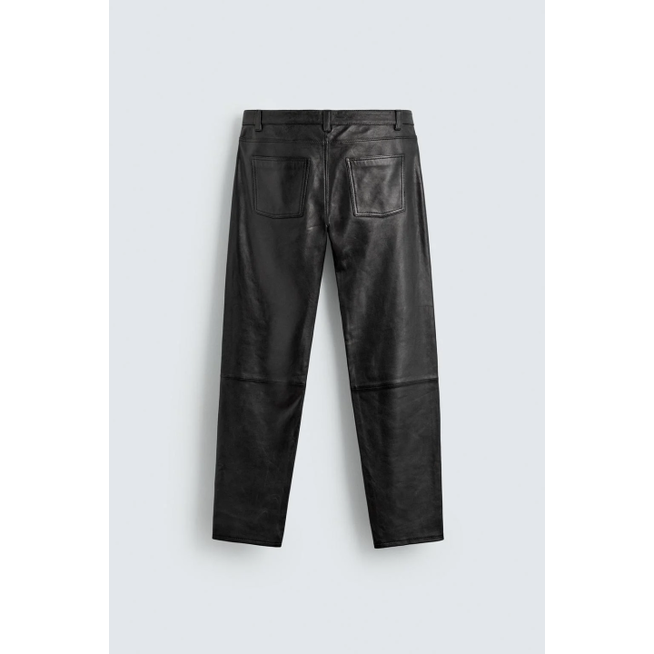 УЗКИЕ КОЖАНЫЕ БРЮКИ