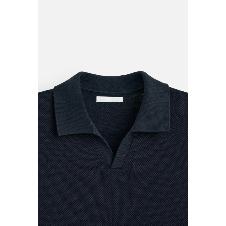 ПОЛО ИЗ РЕЛЬЕФНОГО ТРИКОТАЖА