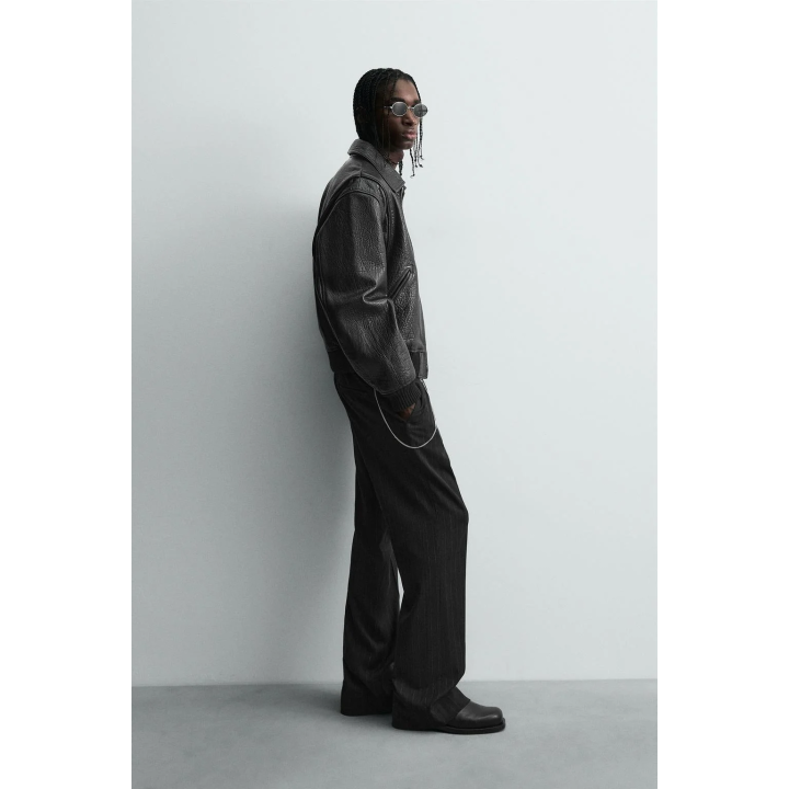 КУРТКА ИЗ ТИСНЕНОЙ КОЖИ