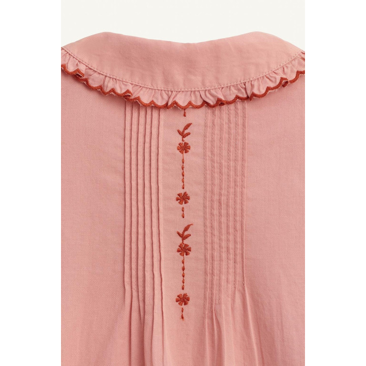 Рубашка с вышитыми цветочными мотивами limited edition