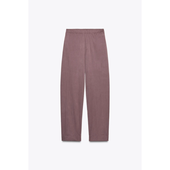 НЕЙЛОНОВЫЕ БРЮКИ С ПУГОВИЦАМИ СНИЗУ