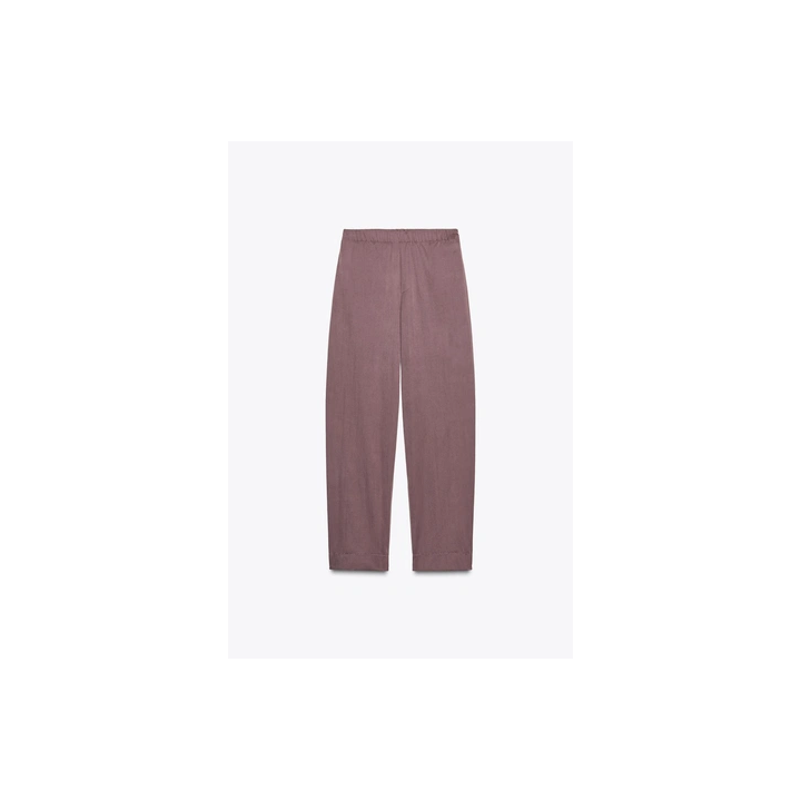 НЕЙЛОНОВЫЕ БРЮКИ С ПУГОВИЦАМИ СНИЗУ