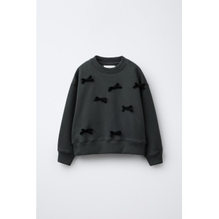 ТОЛСТОВКА С БАНТАМИ ИЗ ВЕЛЬВЕТА