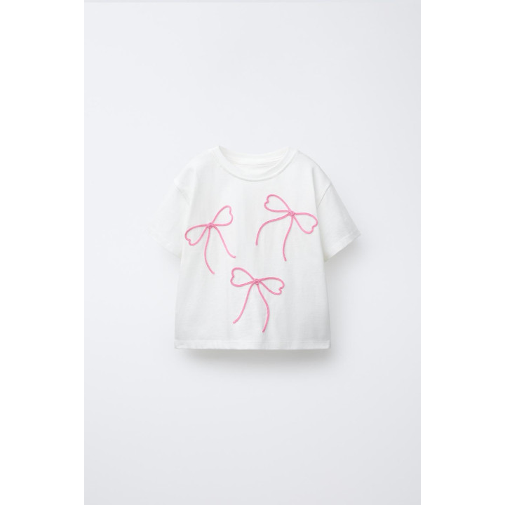 ФУТБОЛКА СО ШНУРОВКОЙ И БАНТАМИ