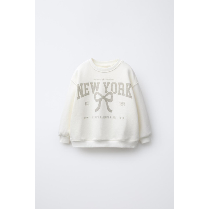 ТОЛСТОВКА С БЛЕСТЯЩИМ ПРИНТОМ ГОРОДА