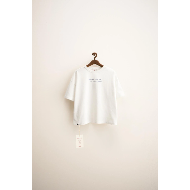 ZARA TIMELESS — ФУТБОЛКА С ВЫШИВКОЙ ORFAYO ©