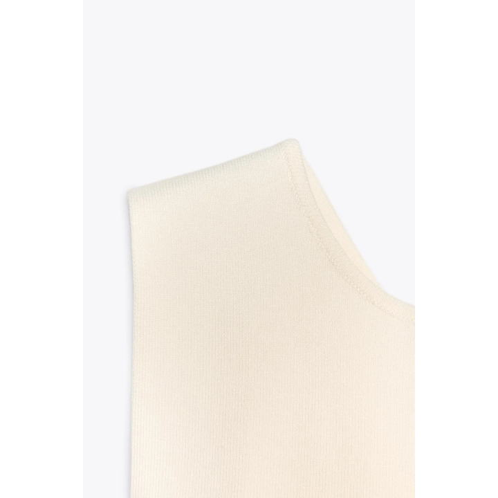 ТРИКОТАЖНЫЙ ТОП С ВЫРЕЗОМ НА СПИНЕ