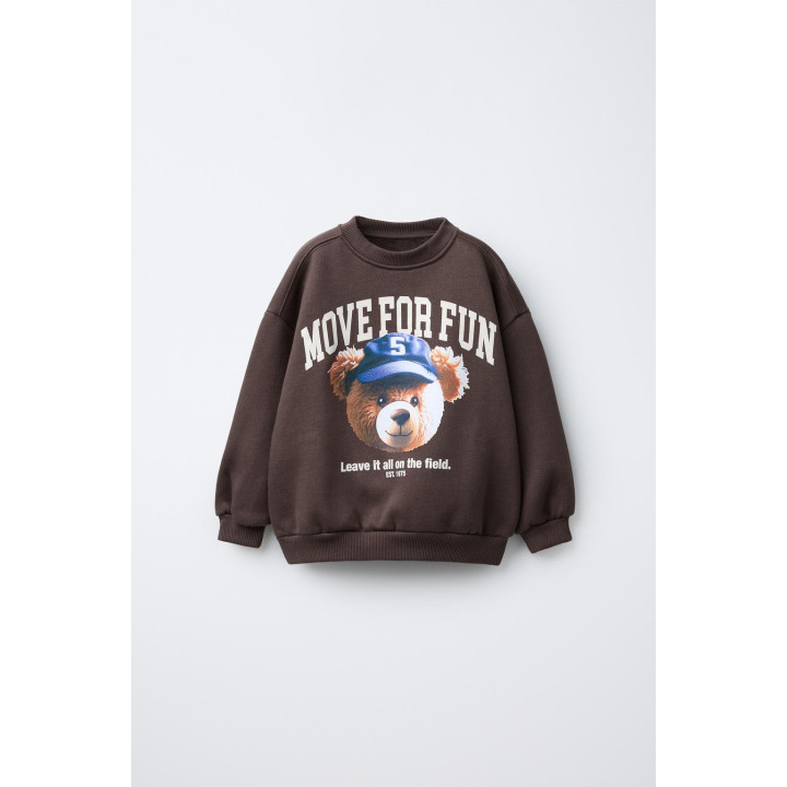 ТОЛСТОВКА С ПРИНТОМ «МЕДВЕЖОНОК»