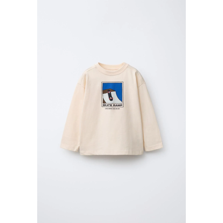 ЛОНГСЛИВ С ПРИНТОМ «СКЕЙТ»