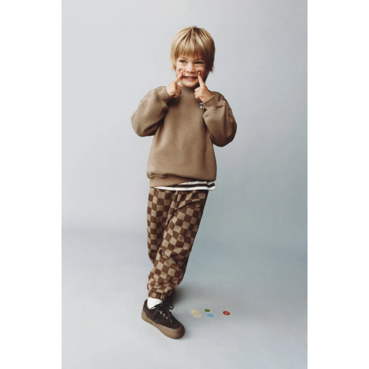 Костюм толстовка и брюки в клетку