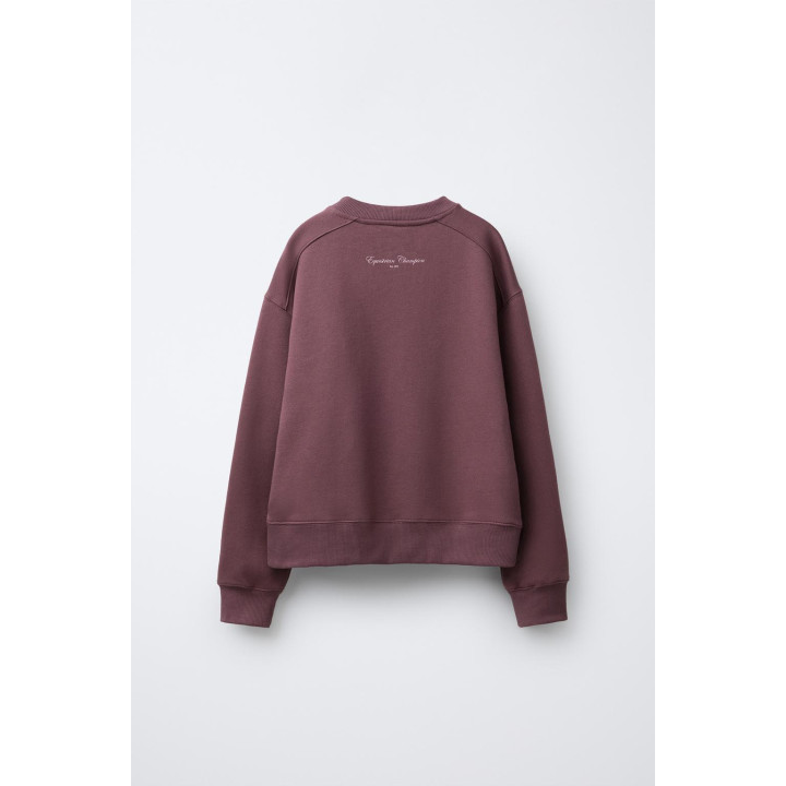 Свитшот с принтом на поднятом тексте