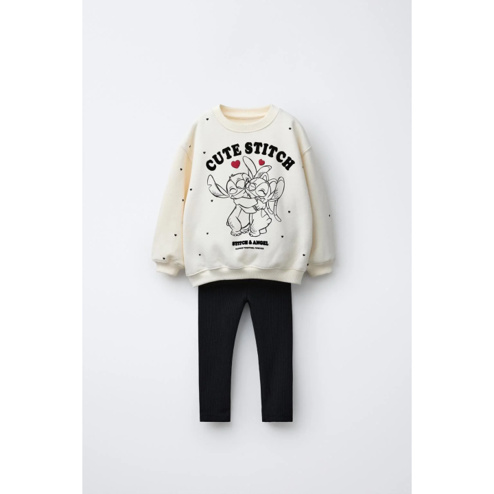 КОМПЛЕКТ ИЗ ТОЛСТОВКИ И ЛЕГГИНСОВ В РУБЧИК LILO & STITCH © DISNEY