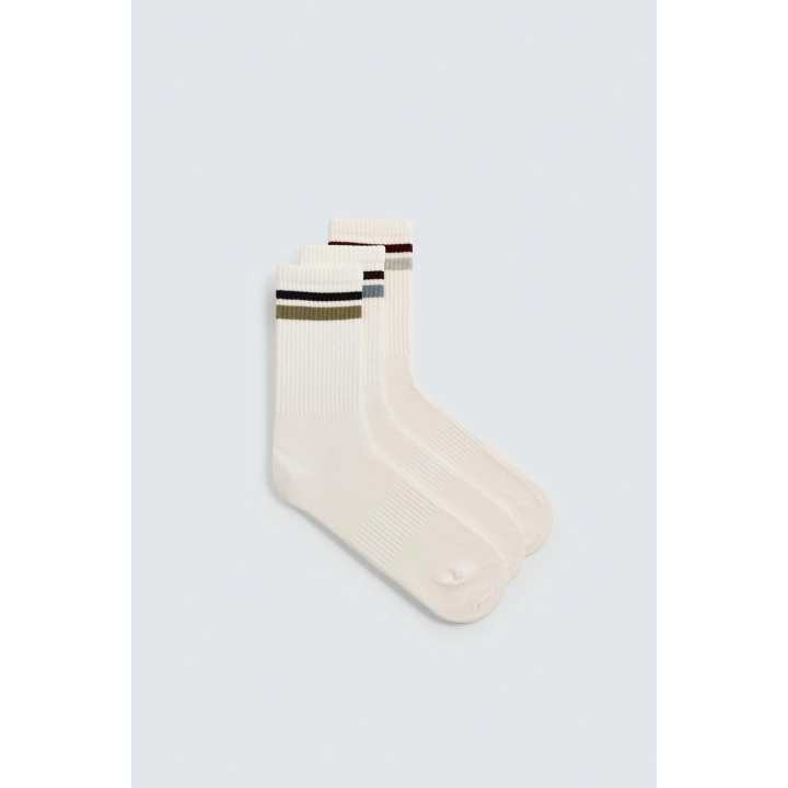 НАБОР ИЗ ТРЕХ ПАР НОСКОВ С ПОЛОСКАМИ