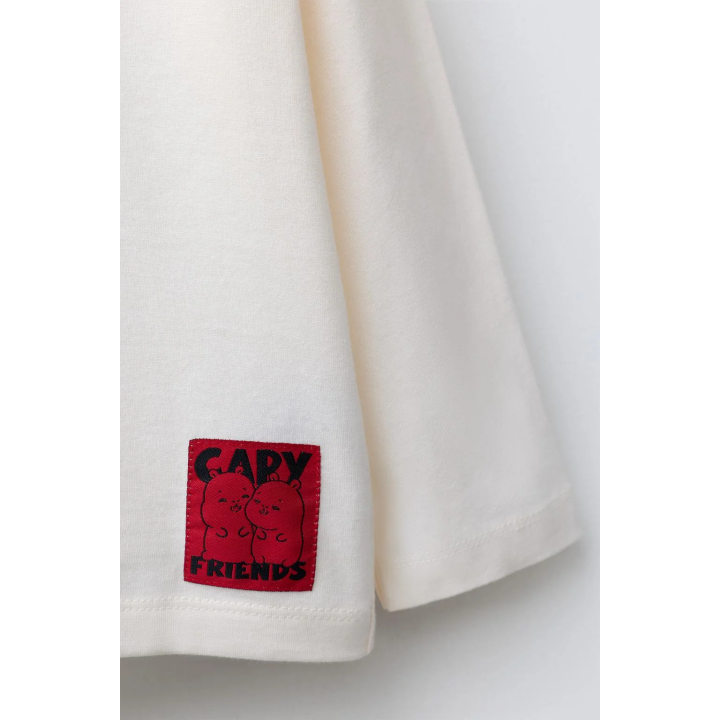 ФУТБОЛКА С ПРИНТОМ «КАПИБАРА КАПИФАН» ©