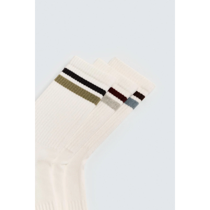 НАБОР ИЗ ТРЕХ ПАР НОСКОВ С ПОЛОСКАМИ